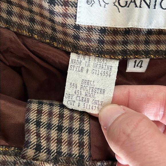 Gantos Vintage Plaid Wide Leg Trousers | Vintage | Plaid Pants | Plaid Trousers - Picture 5 of 11